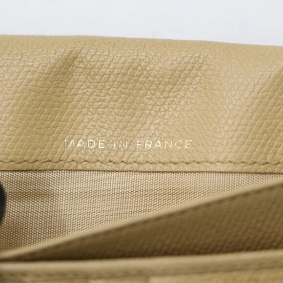 Chanel Beige Calf Leather CC Button Line Long Flap Wallet - Picture 12 of 16